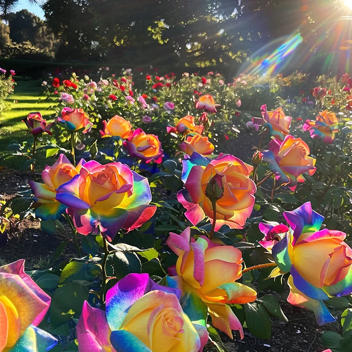 Colorful Roses - Flowers of Good Luck