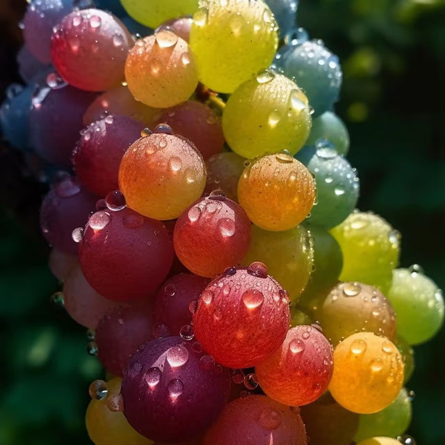 50 Seeds New Rare Rainbow Hybrid Grape Organic