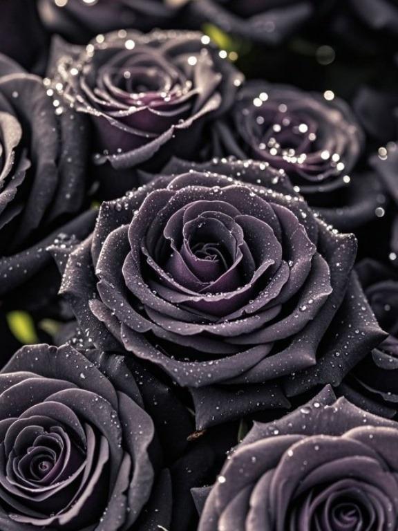300PCS Rare Black Rose Seeds – Stunning Dark Petals for a Dramatic Garden Look – Grow Your Own Mystery