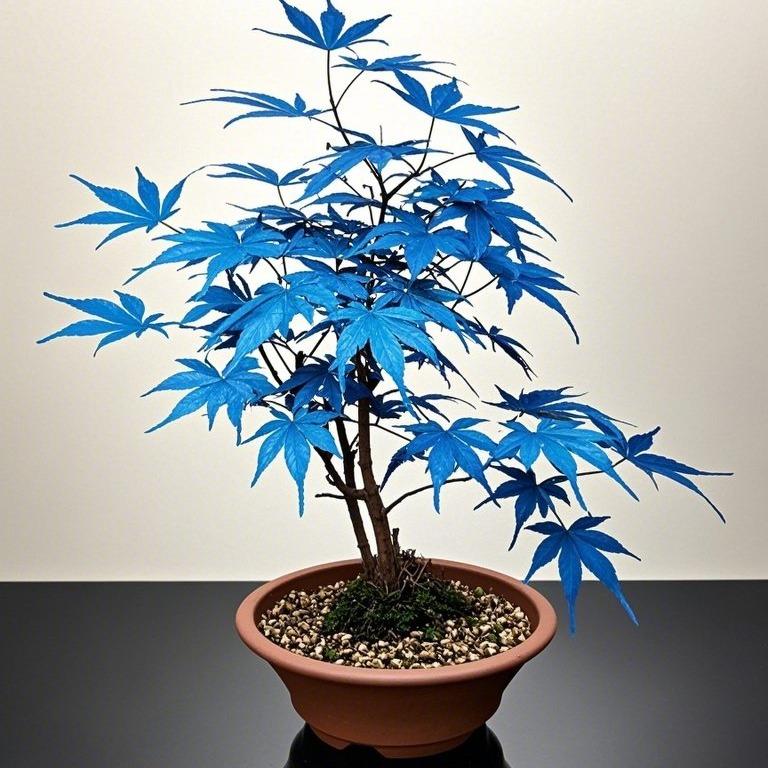 10pcs Rare Blue Japanese Ghost Maple Seeds – Unique Blue-Tinted Foliage for Elegant Bonsai & Gardens