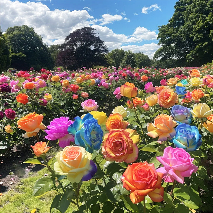 Colorful Roses - Flowers of Good Luck