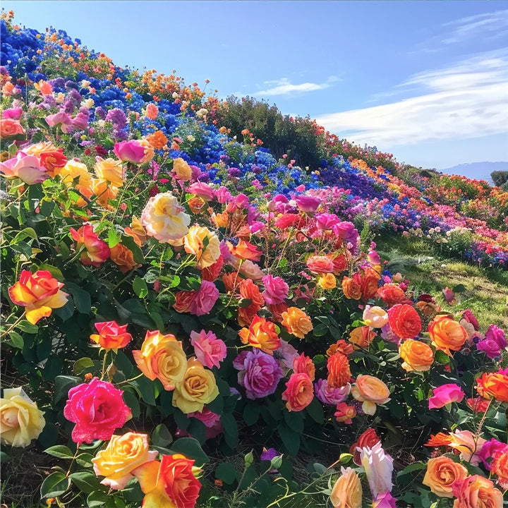 Colorful Roses - Flowers of Good Luck