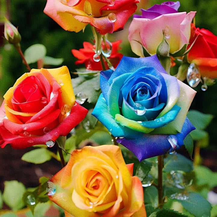 Colorful Roses - Flowers of Good Luck